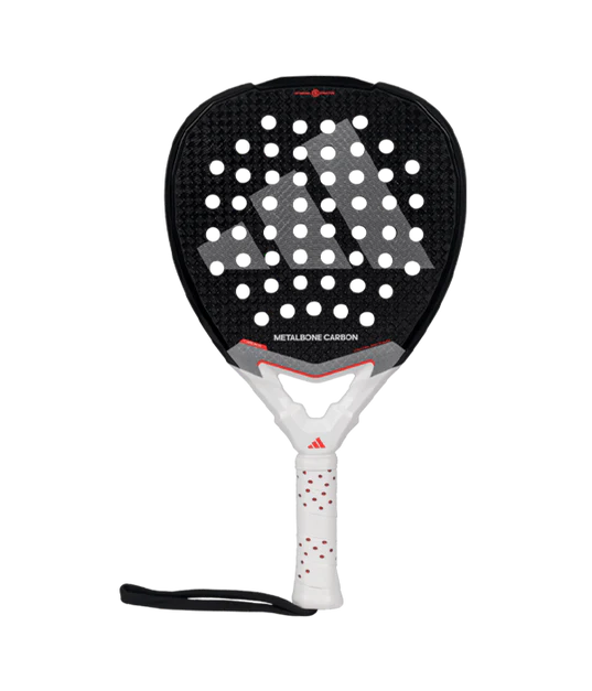 The Adidas Metalbone Carbon 3.4 (2025) is a diamond-shaped padel racket tailored for advanced players seeking a blend of power and control. Its head-heavy balance enhances shot potency, while the Carbon 6K surface combined with EVA Soft Performance core ensures a comfortable and responsive feel. Innovations like the Power Extra Grip, featuring an extended handle for increased shot inertia, and the Low Poly polyhedral frame design, which boosts structural rigidity, make it ideal for offensive play. The Octagonal Structure fortifies the frame, reducing torsion for improved shot accuracy, and the Spin Blade Decal texture aids in generating precise spin effects.